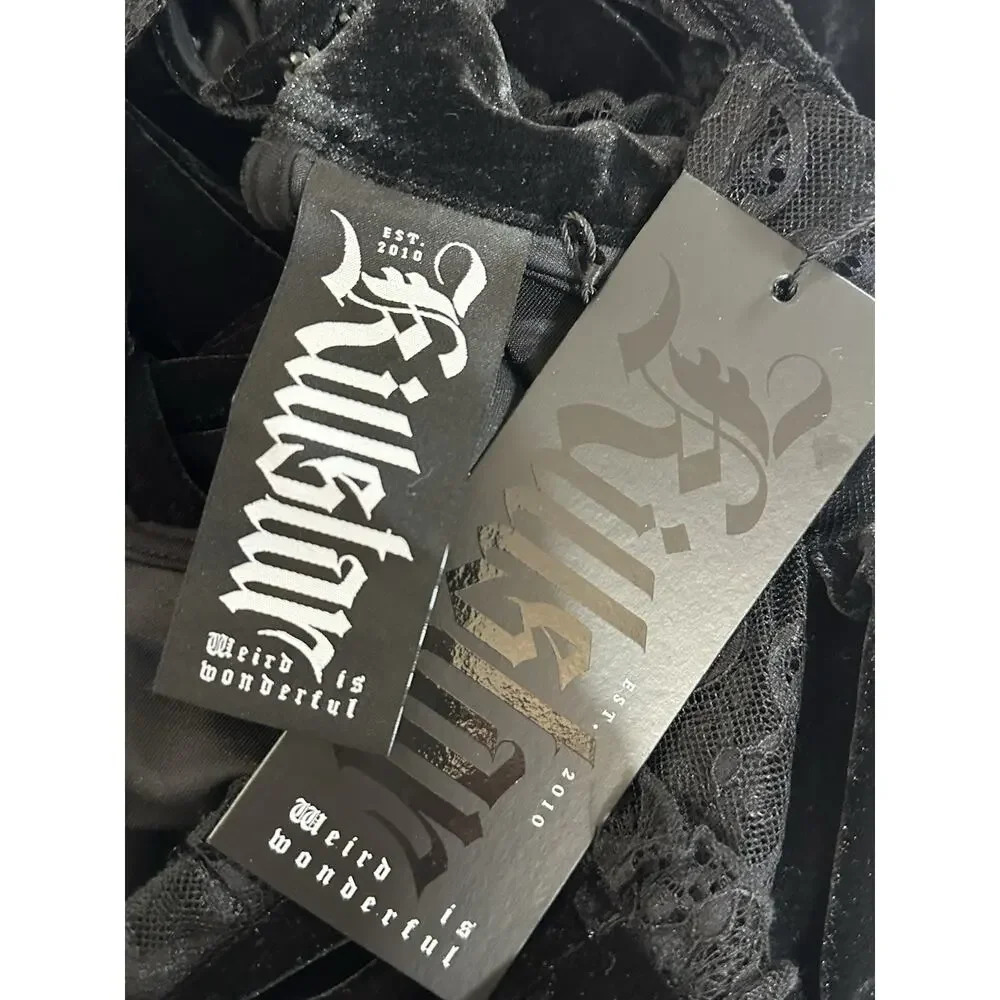 NWT Killstar Dress Sz XL Julienne Punk Goth Princess Cyber Pinup Witchy Velvet - Picture 13 of 16